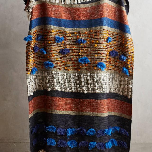 Collaged Majida Throw Blanket