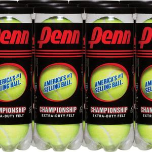 Penn Championship Extra Duty Tennis Balls - 12 Can Pack