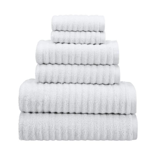 Haven™ Wave Organic Cotton 6-Piece Towel Set in Bright White