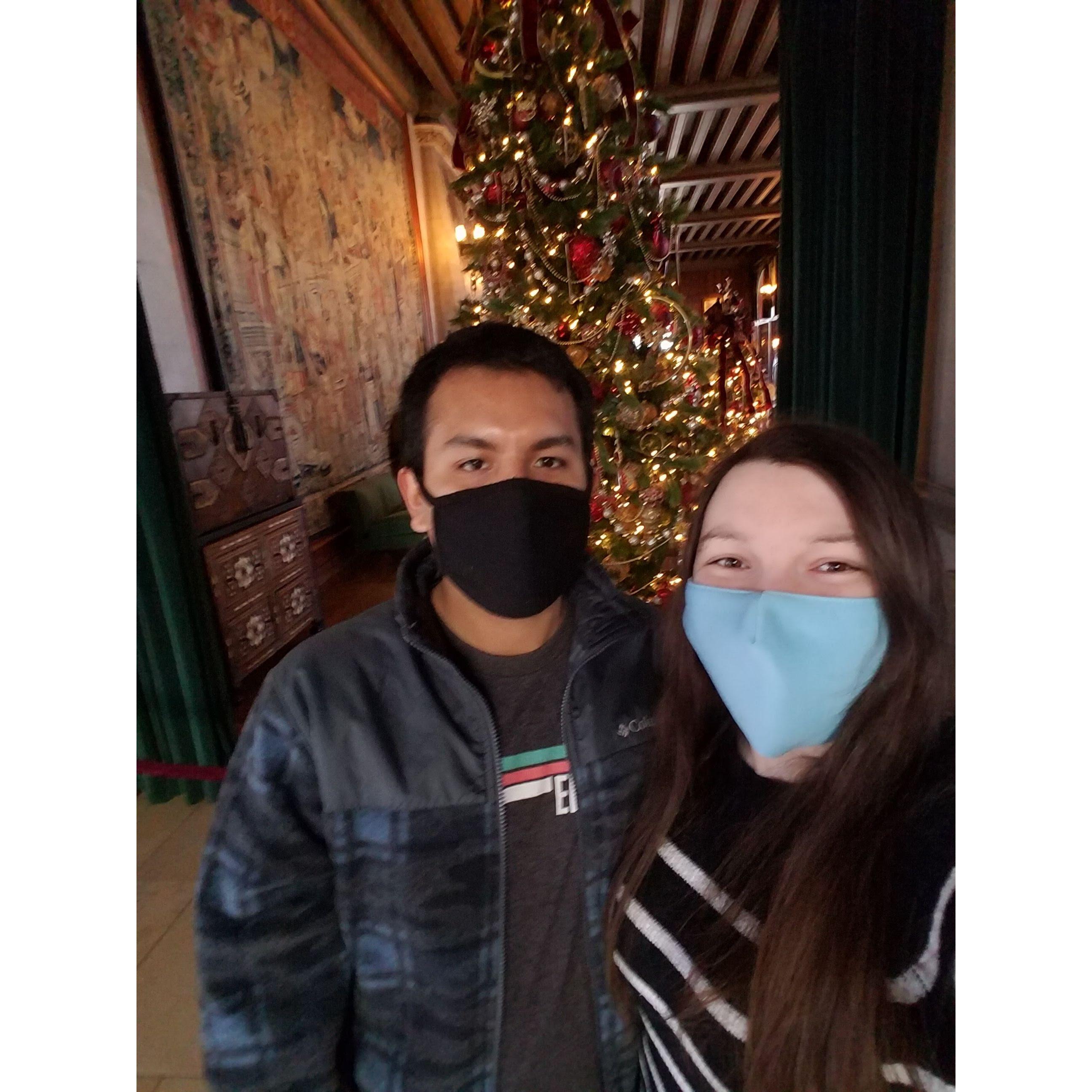 The Biltmore!
This was during Covid, so we had to wear masks inside.