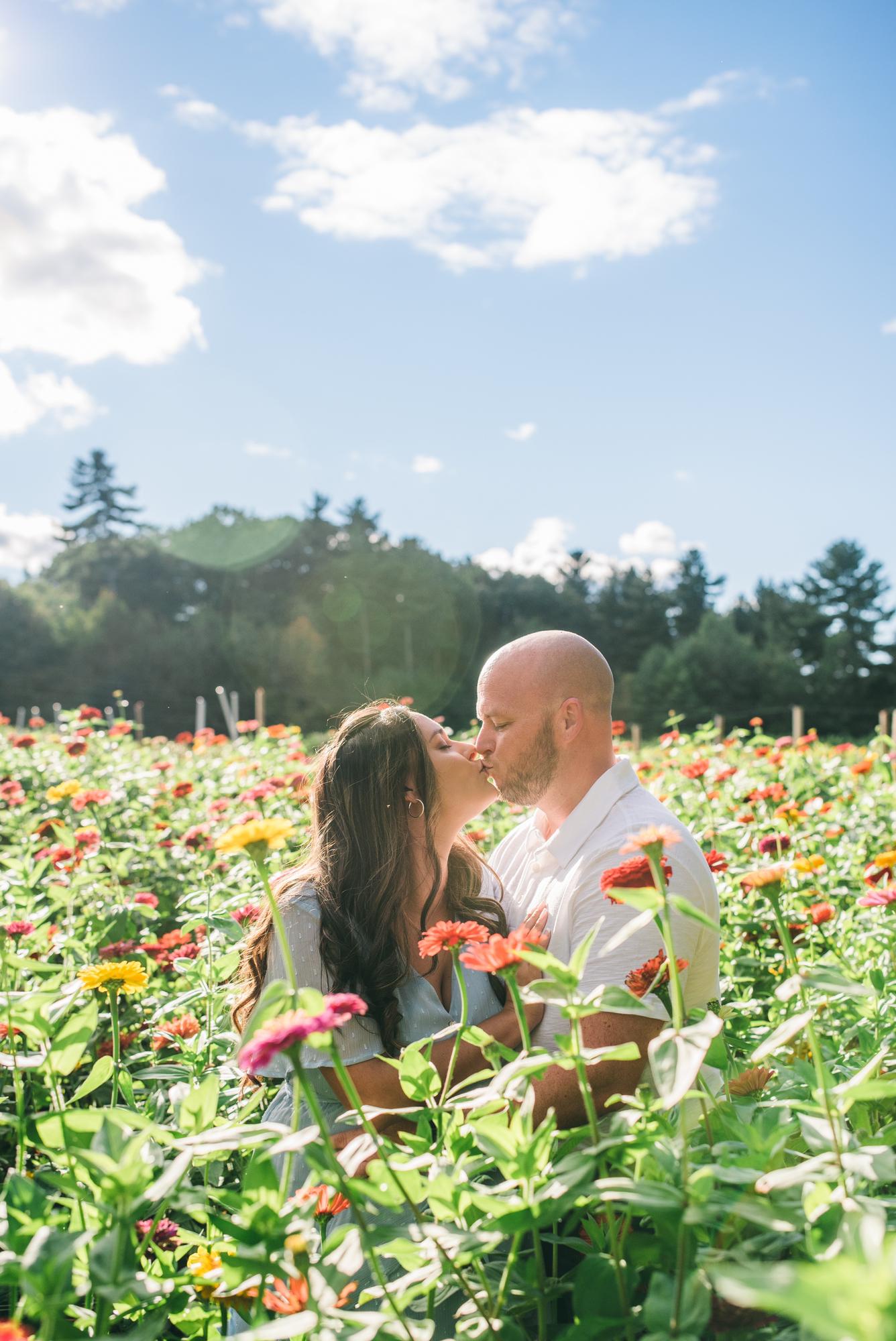 Engagement Photos at Parlee Farms in Tyngsborogh, MA