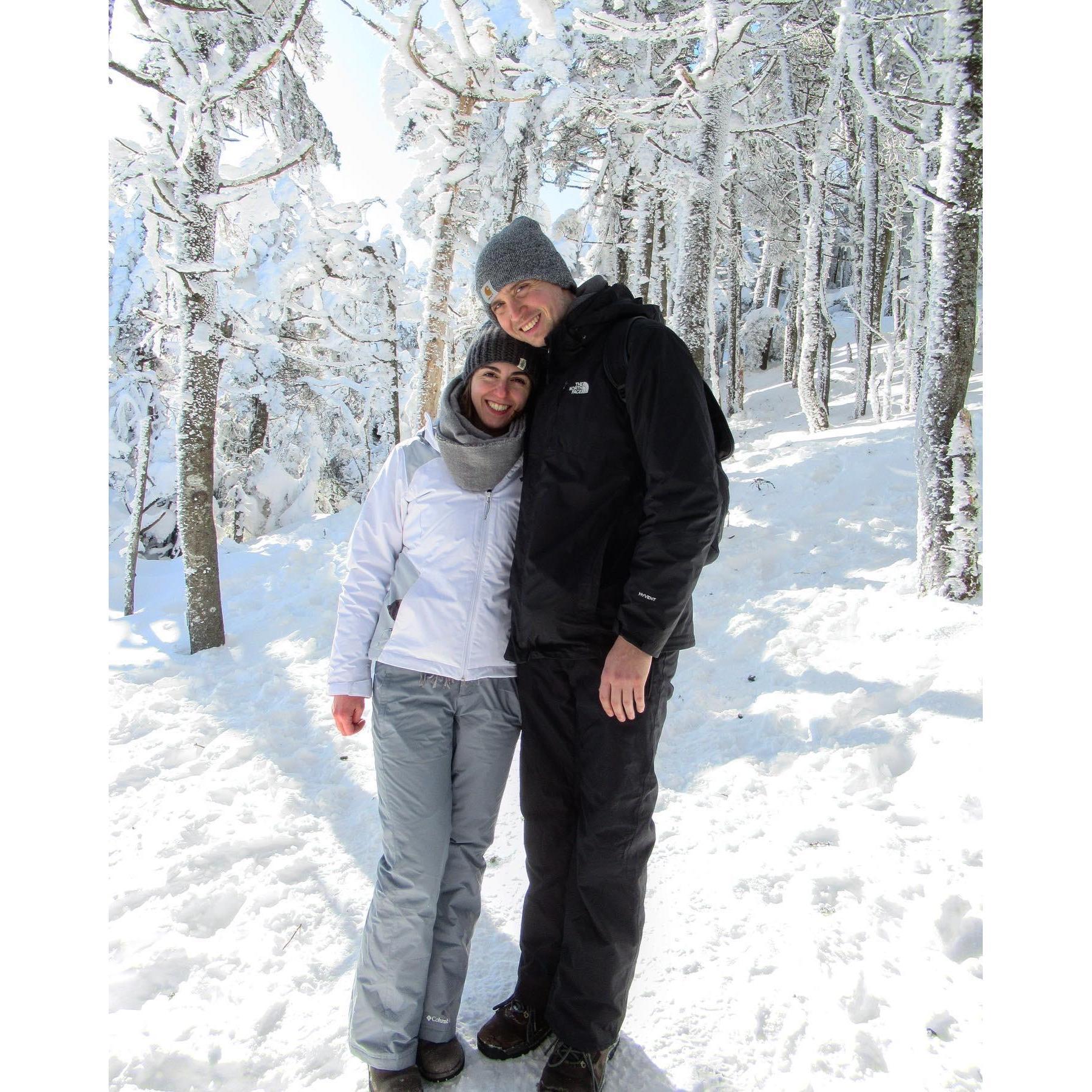 Skiing for Amanda's b-day!