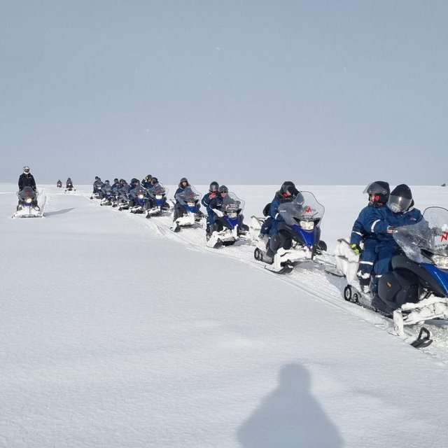 Honeymoon Snowmobile Excursion | Gullfoss, Iceland