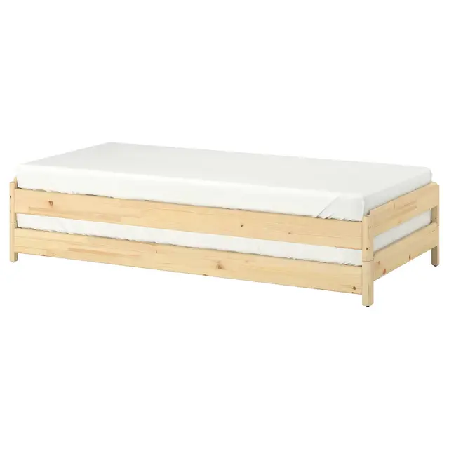 UTÅKERStackable bed, pineTwin