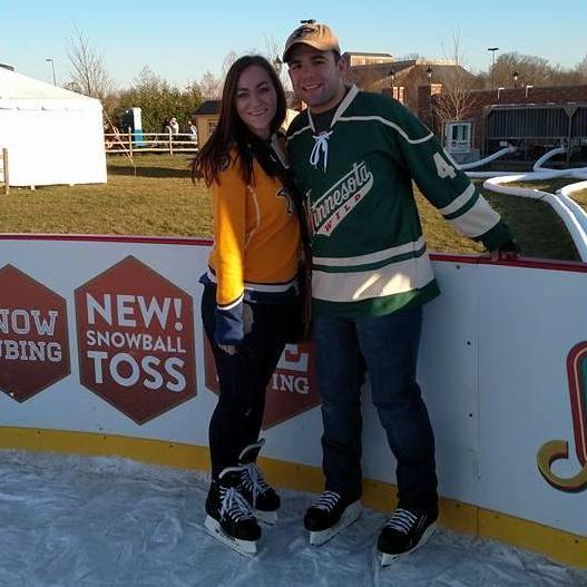 Josh trying (and failing) to teach Eden how to skate during his first trip to Nashville in 2015