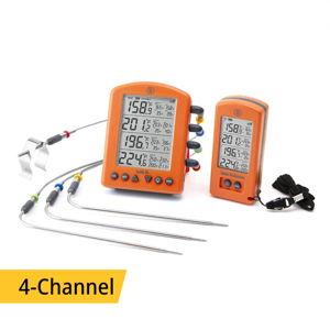 Smoke X® Long-Range Remote BBQ Alarm Thermometer 4 Channel
