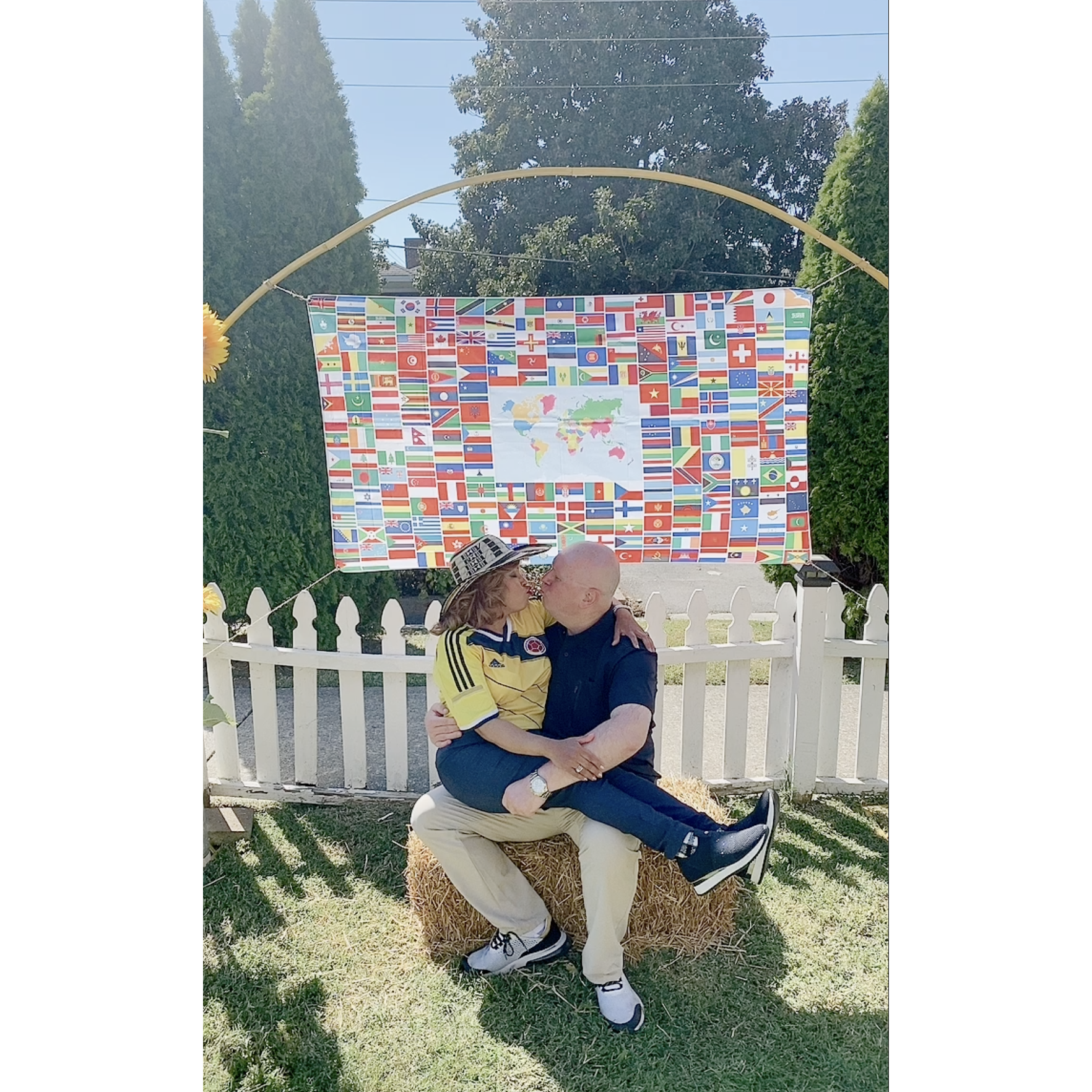 Celebrating Hispanic culture at a local Hispanic church cookout.