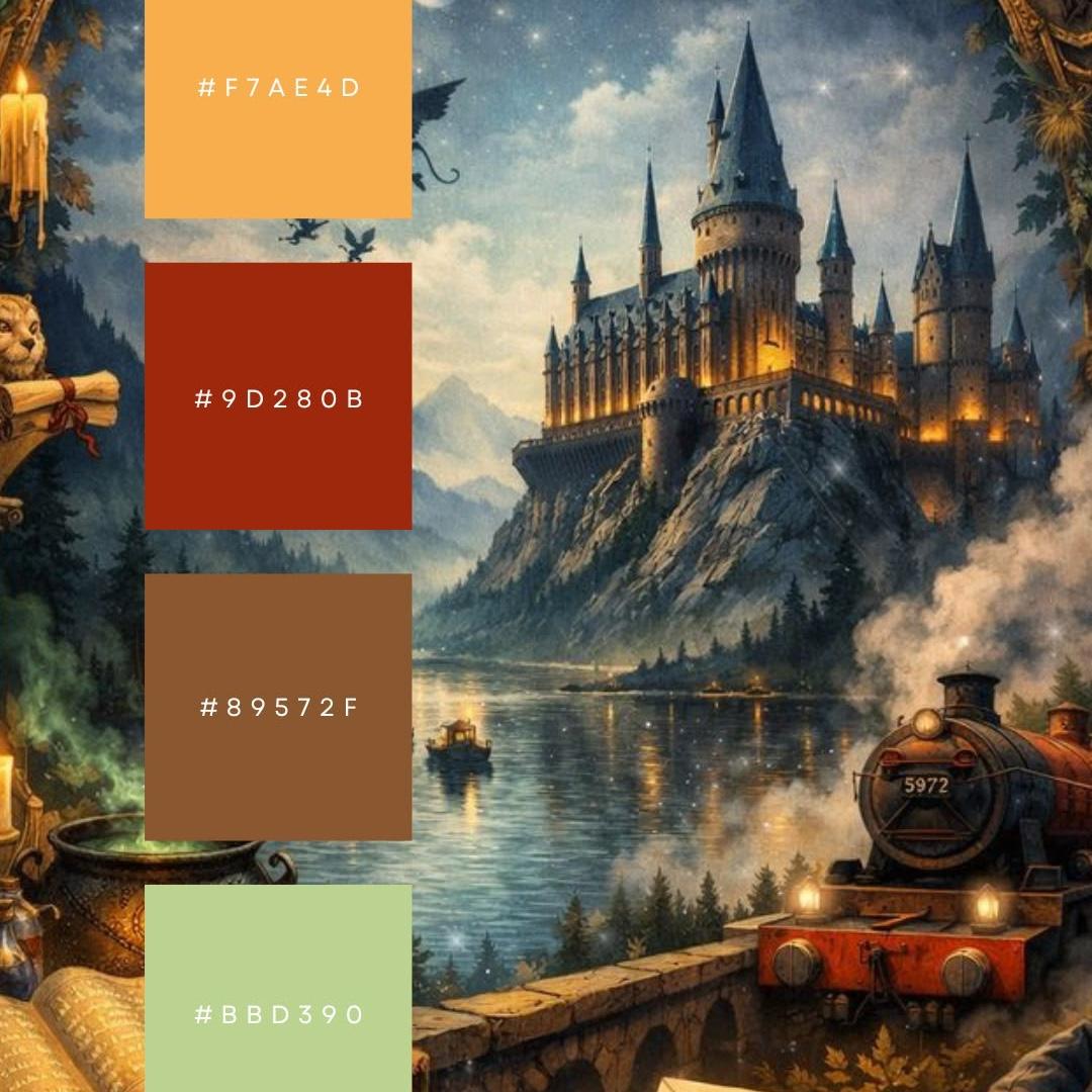Here’s a color palette for the wedding!