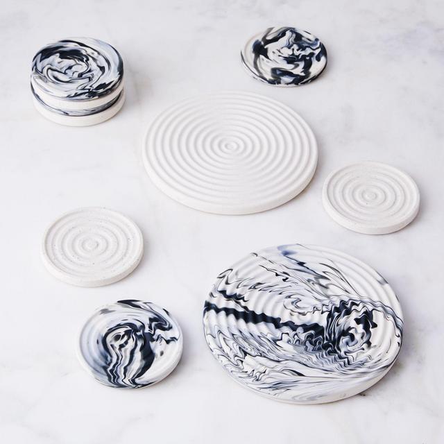 Slab Porcelain Trivet & Coasters