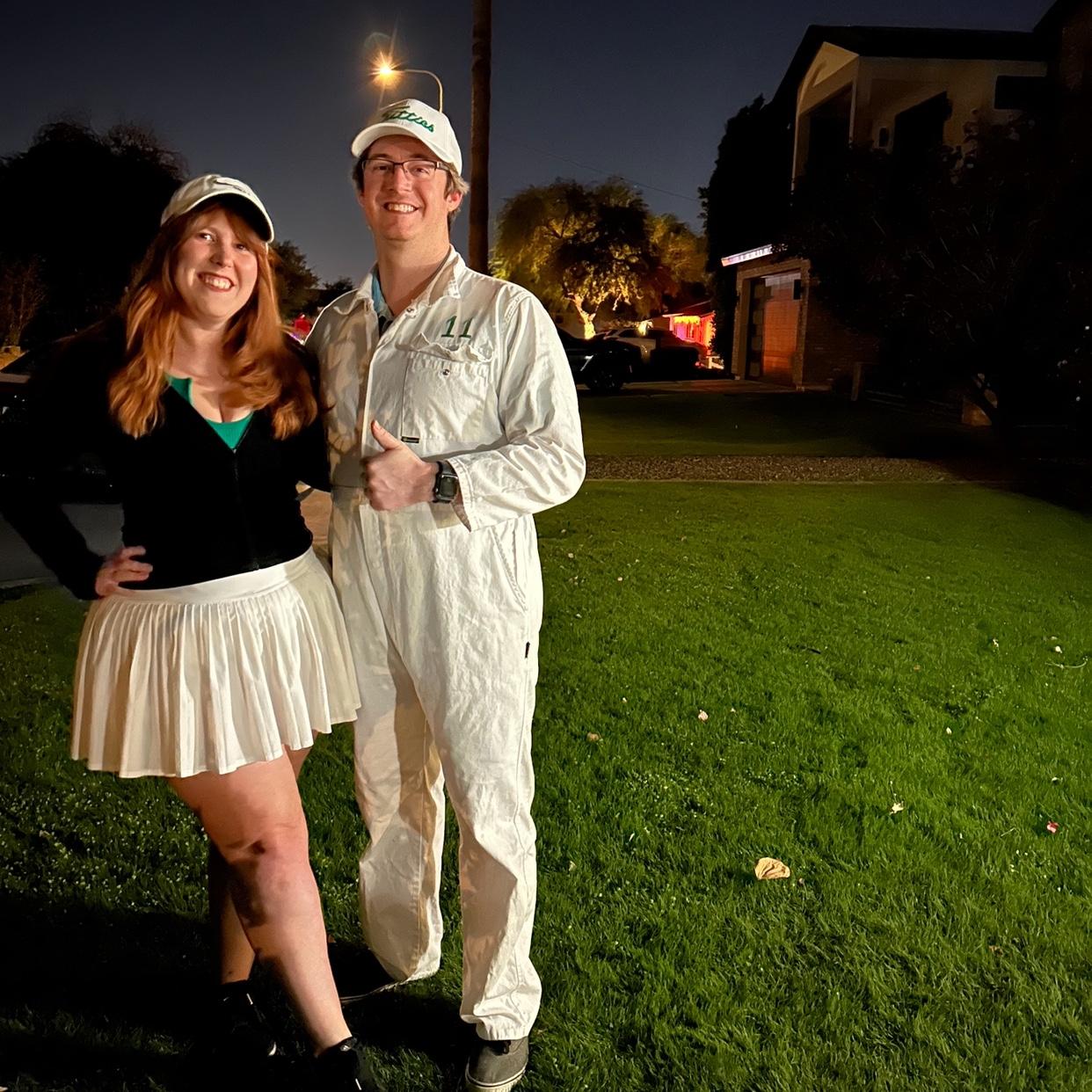 Golfer and Caddy Halloween!