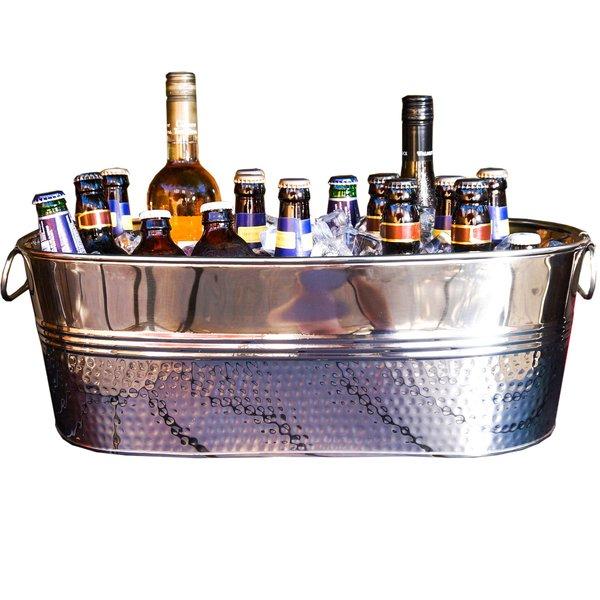 Norberto Hammered Party Wine Chiller Beverage Tub