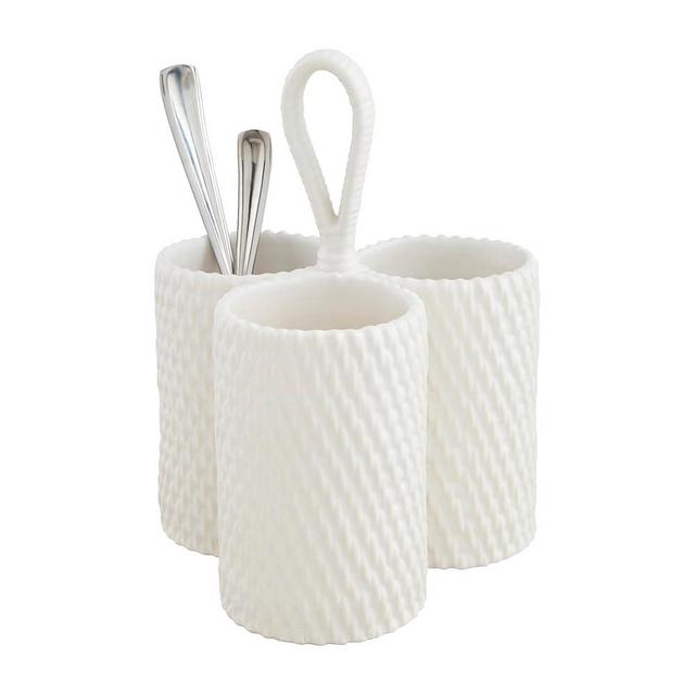 Mud Pie Woven Utensil Holder; 8 1/2" x 7" Dia