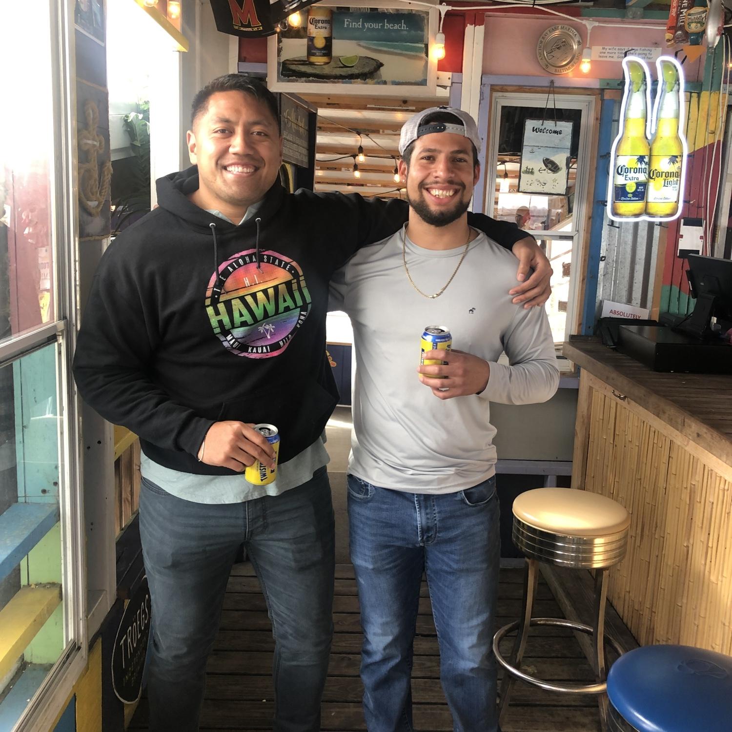 Niko and Sam at one of their favorite bars to hang in Baltimore! Whether it’s watching football, talking football, or playing football, they both love the game and spending time together. 

March 2022