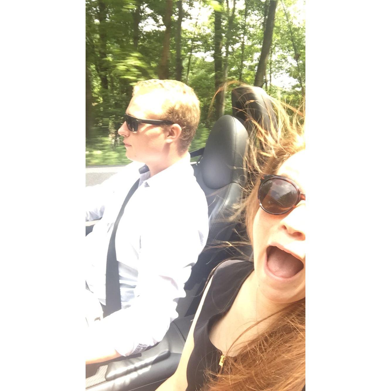 One of many car rides