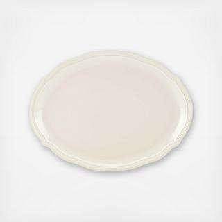 French Perle Bead Oval Platter