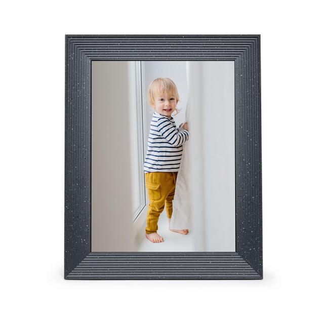 Mason Luxe by Aura Frames 9.7 inch HD Wi-Fi Digital Photo Frame with Free Unlimited Storage - Pebble