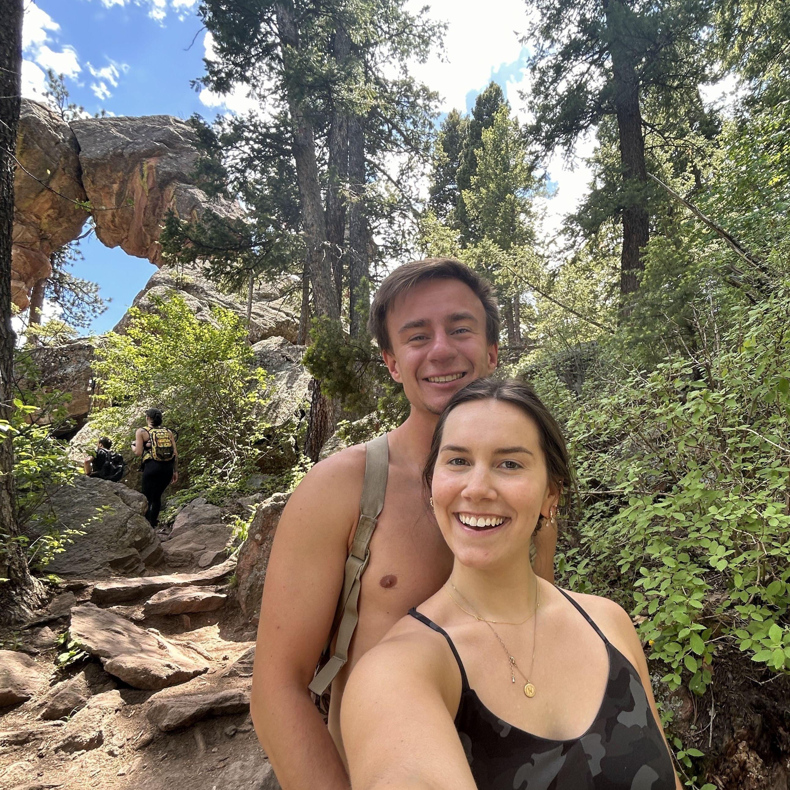 Noelle flies to Denver to surprise Kirby in June and they hike the flat irons!