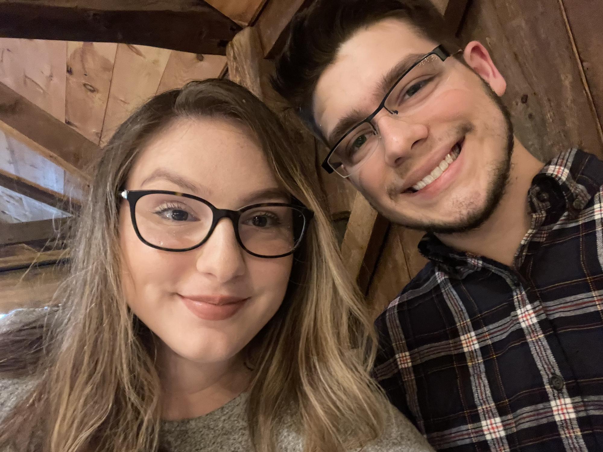Our first wedding we attended together for our friends. We had been engaged for a few weeks and it really settled in for me that day. This would be us soon!