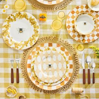 Queen Bee Stoneware Dinner Plate