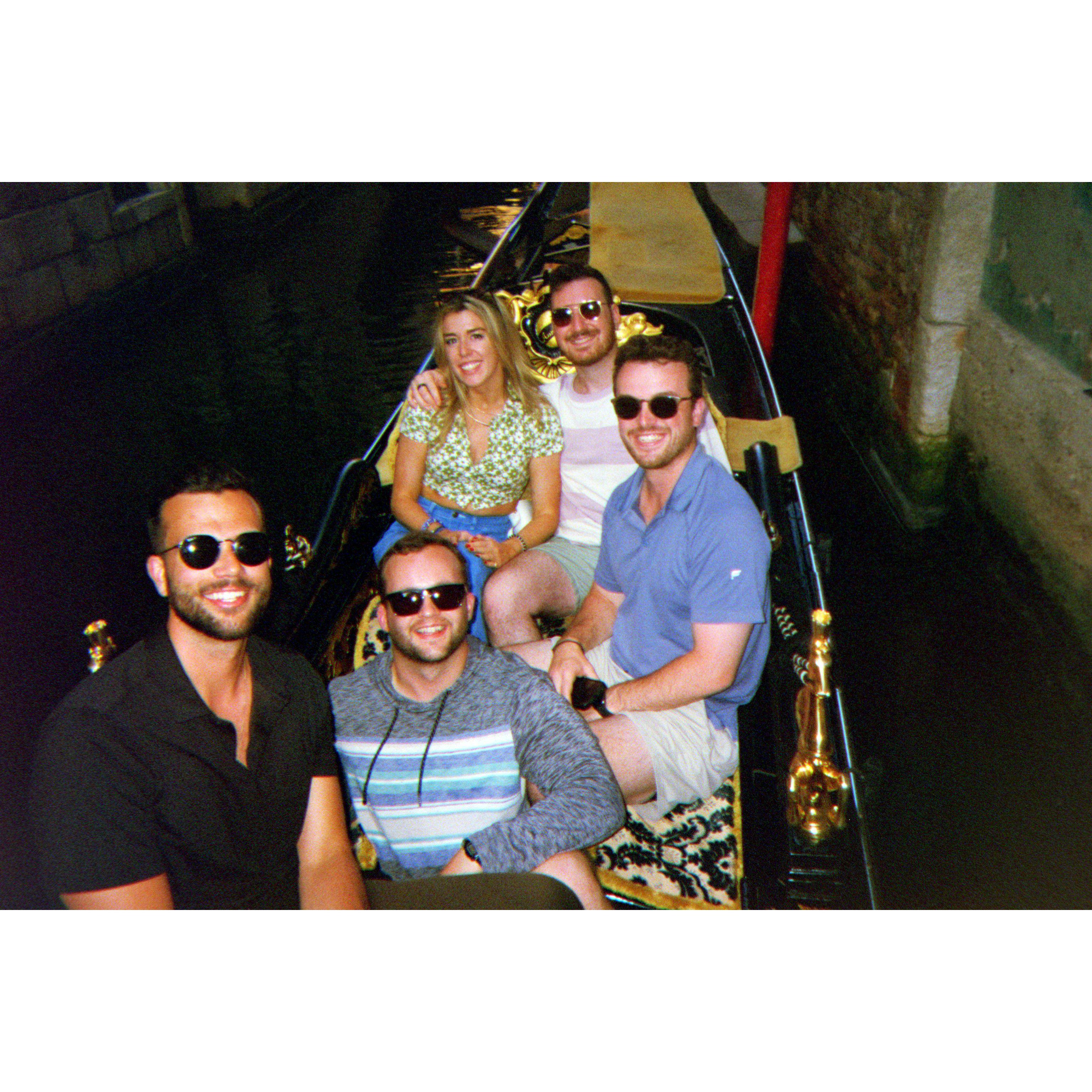Boat cruise with some groomsmen in Venice, Italy. June 2023.