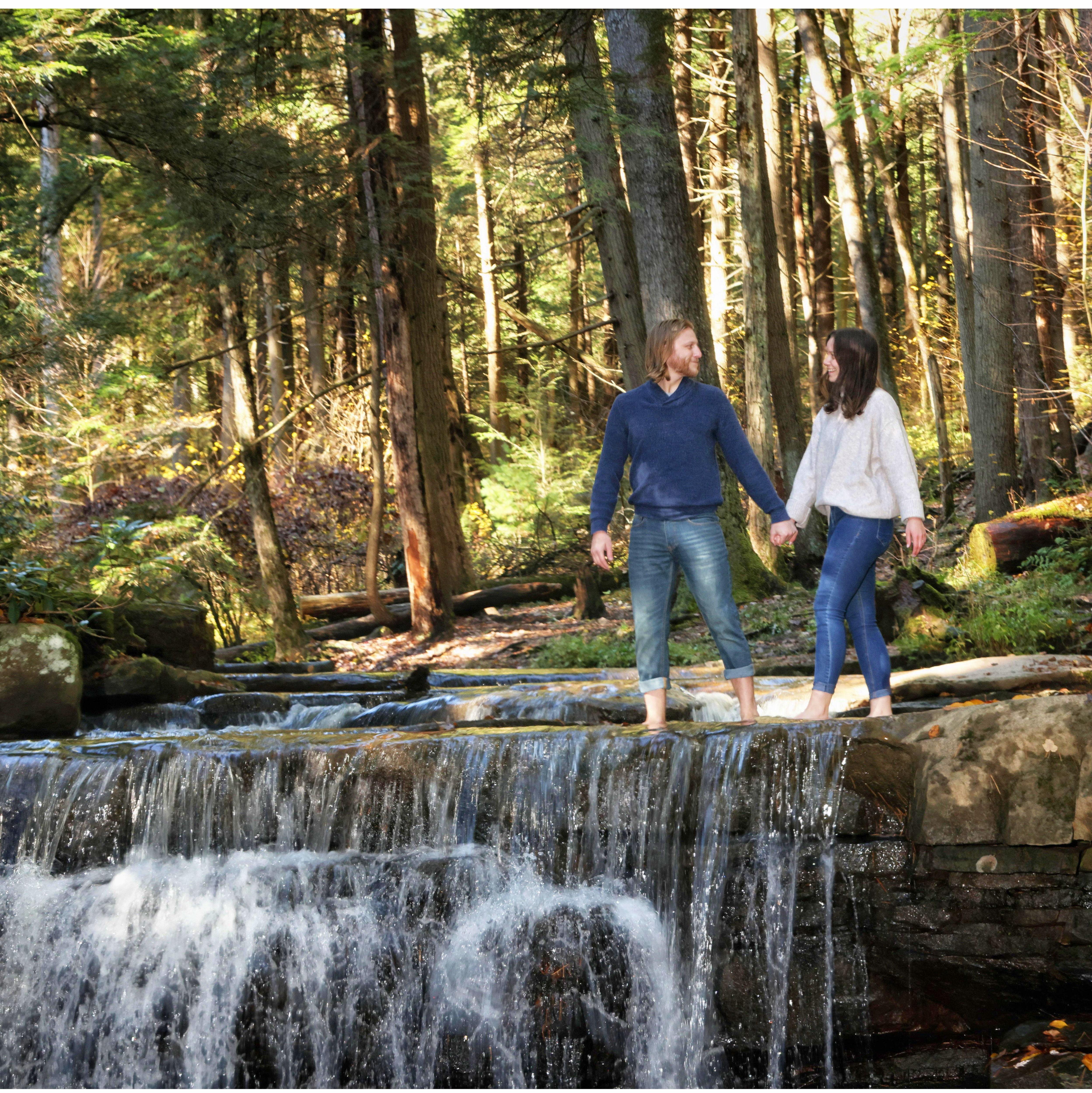 October 2023. Engagement Shoot at Swallow Falls State Park, Maryland.