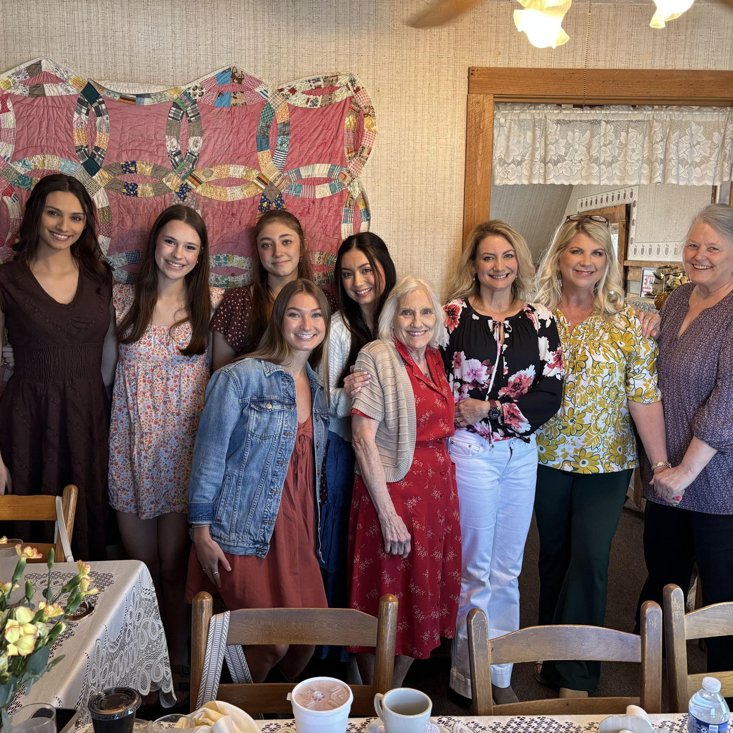 Bridesmaid Tea Party with all of Liv's favorite girls