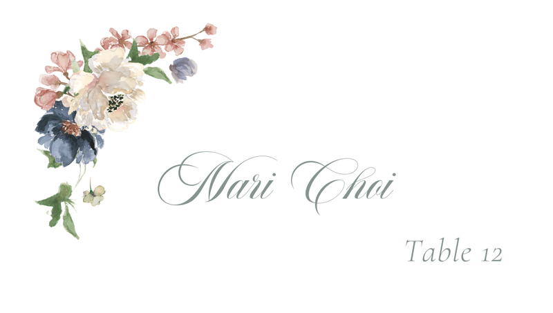 Windansea | Deep Sage | Zola Wedding Place Cards