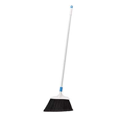 AmazonBasics Heavy-Duty Broom, Blue and White