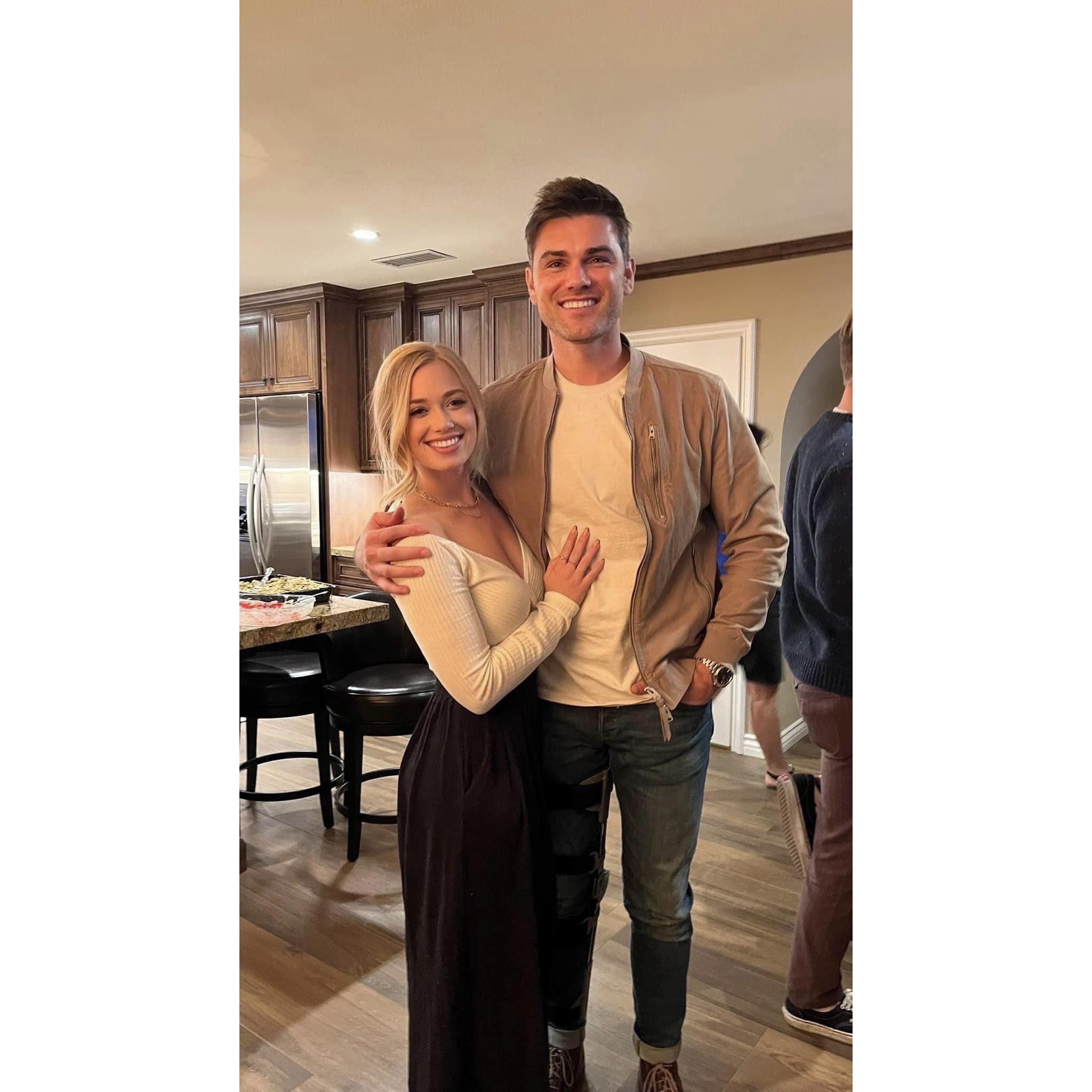 You all know the story - Josh met Bri's entire family (and we mean ENTIRE family) on their second date. Just two months later, he made his second debut at Thanksgiving.