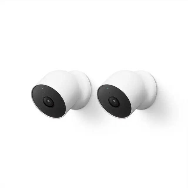 Google Nest Cam Indoor/Outdoor Security Cameras in White (Set of 2)