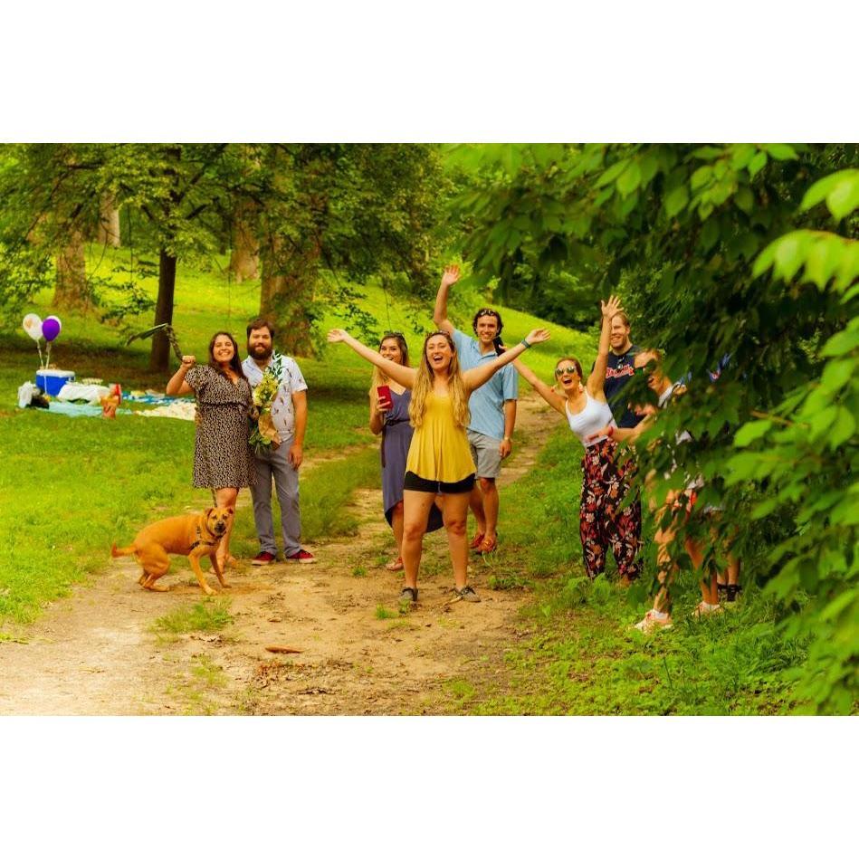 Chow had invited a group of friends to celebrate with us in the park after the proposal. Hannah had no idea! It was the perfect day.