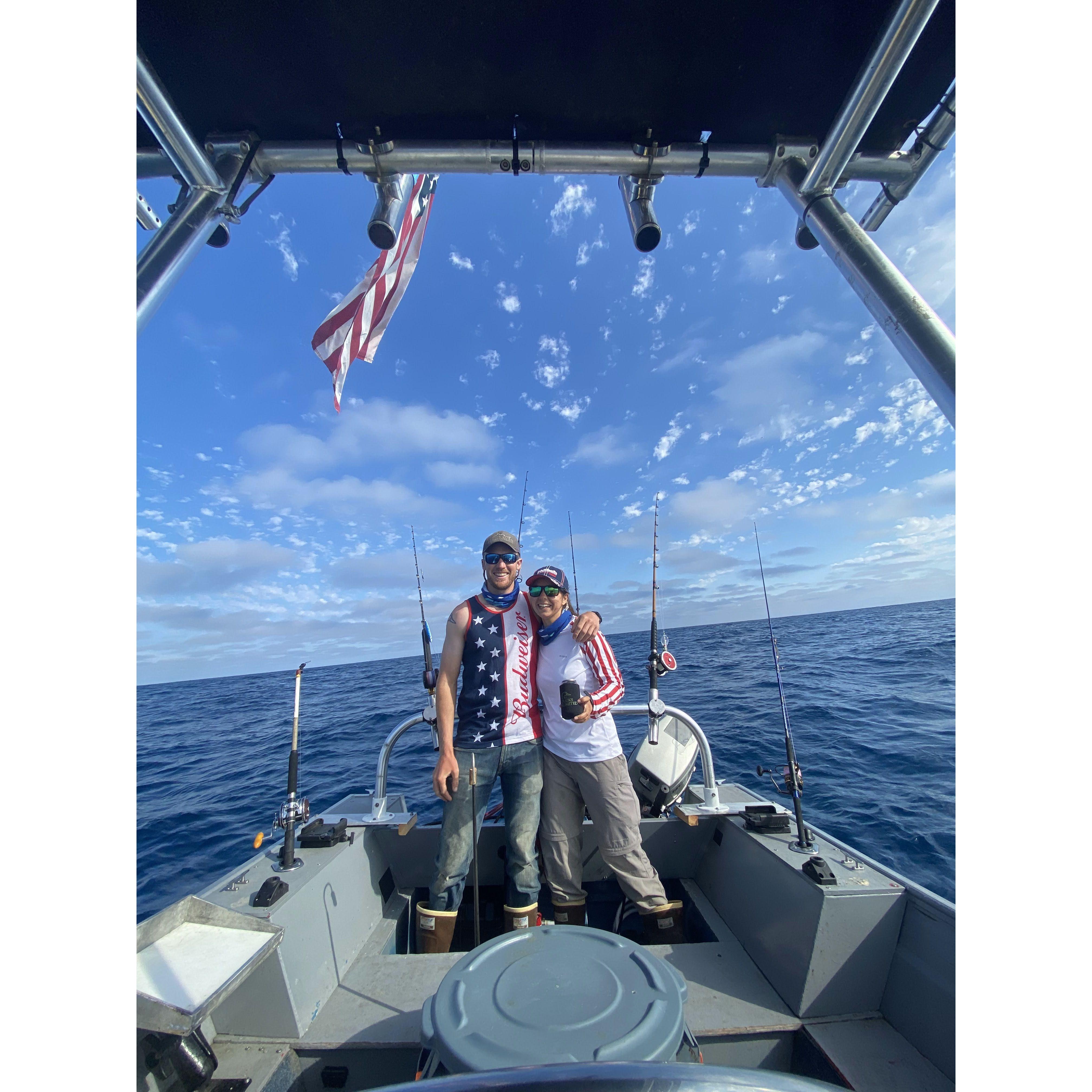 Fourth of July 2021
Tuna fishing trip out of SD (first time we said the "L" word)