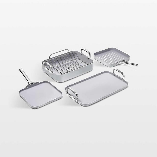 Caraway ® Gray Ceramic Non-Stick 5-Piece Cookware Set