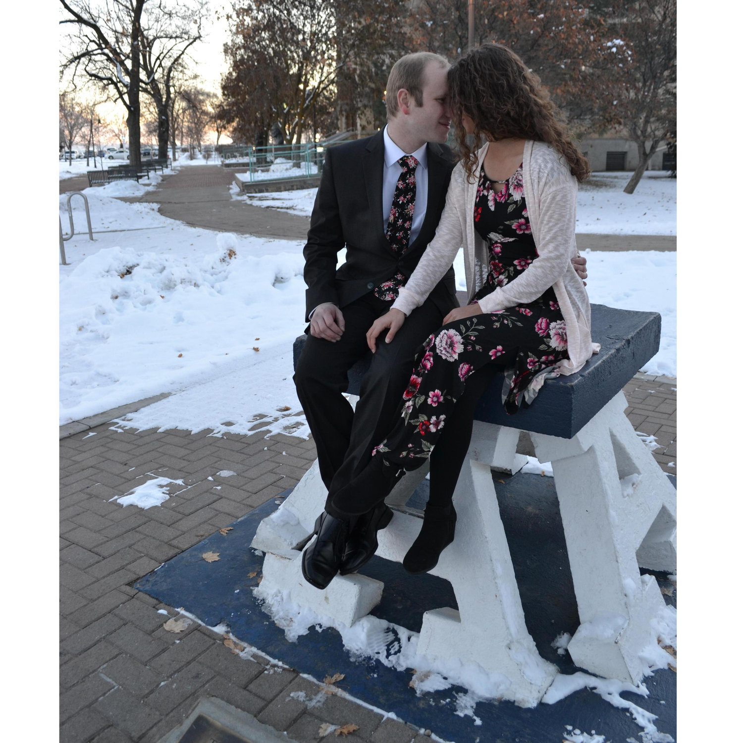 We returned to where we had our first kiss!