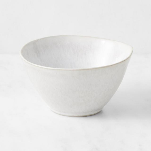 Cyprus Reactive Glaze Bowl, Small, White