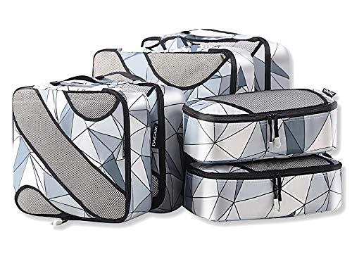 Bagail 6 Set Packing Cubes,3 Various Sizes Travel Luggage Packing Organizers