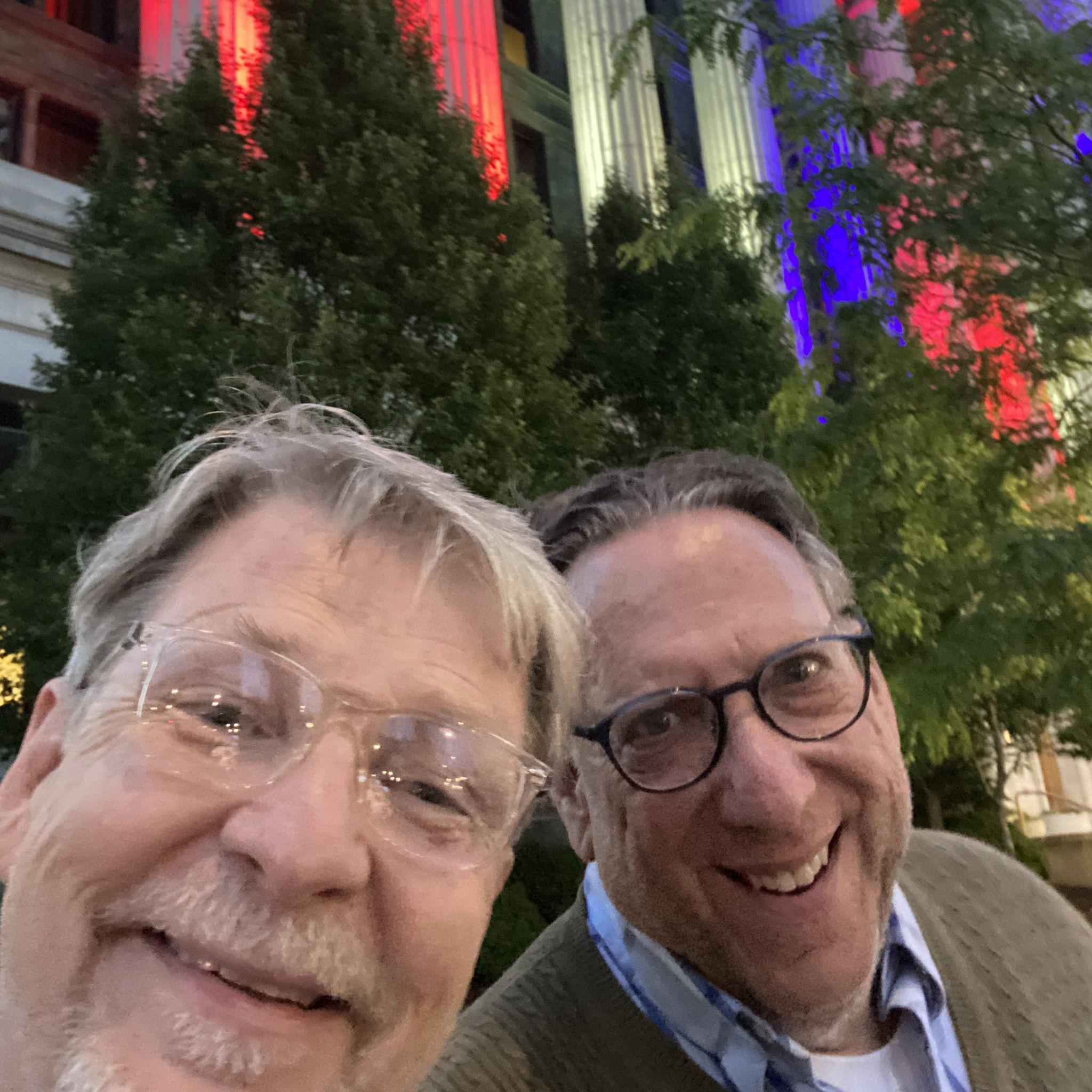 In front of NML Headquarters for Independence Day fireworks downtown Milwaukee