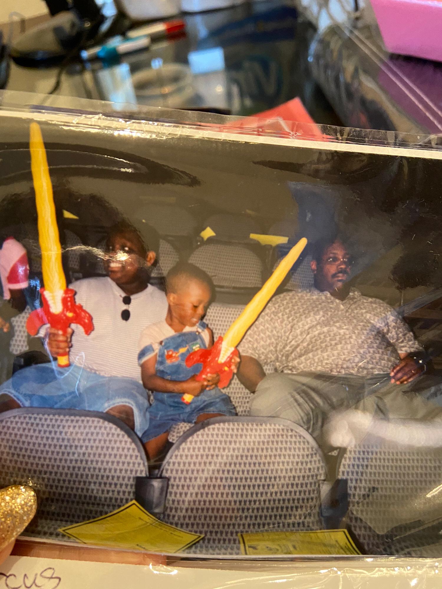 Julian, Jordan and daddy at the circus