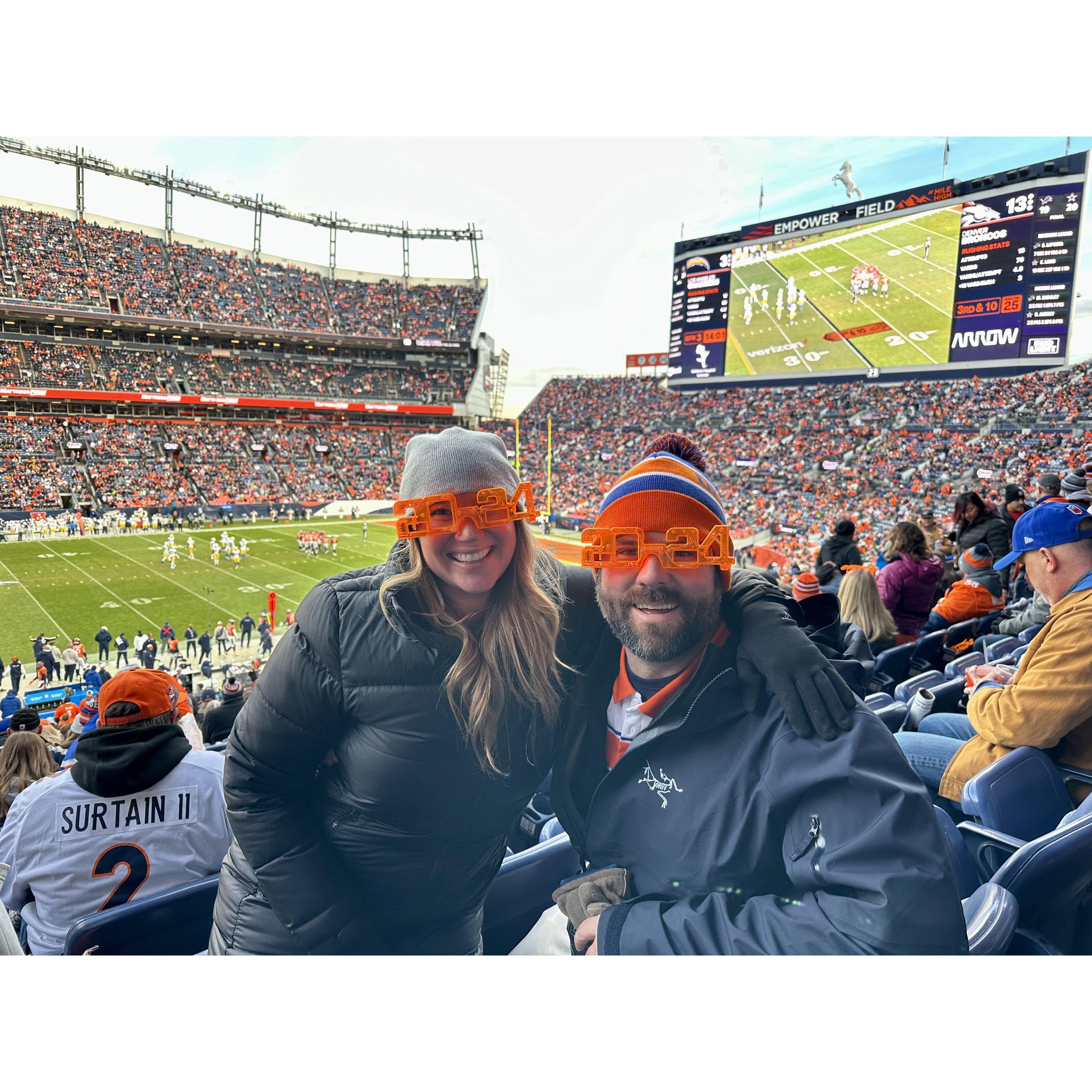 Broncos game on NYE!