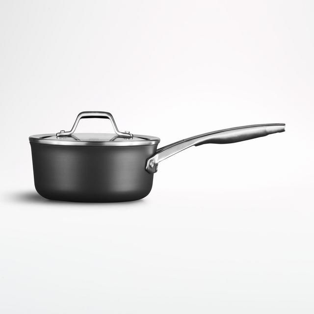 Calphalon 1932455 Classic Nonstick Sauce Pan with Cover, 3.5 quart, Grey