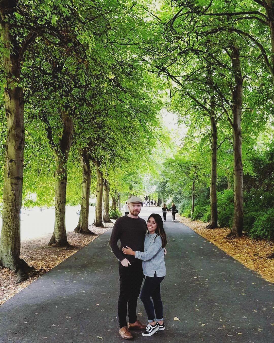 One of our last days together before Elisa went home from living in Dublin together for the summer. St. Stephens Green. August 2017