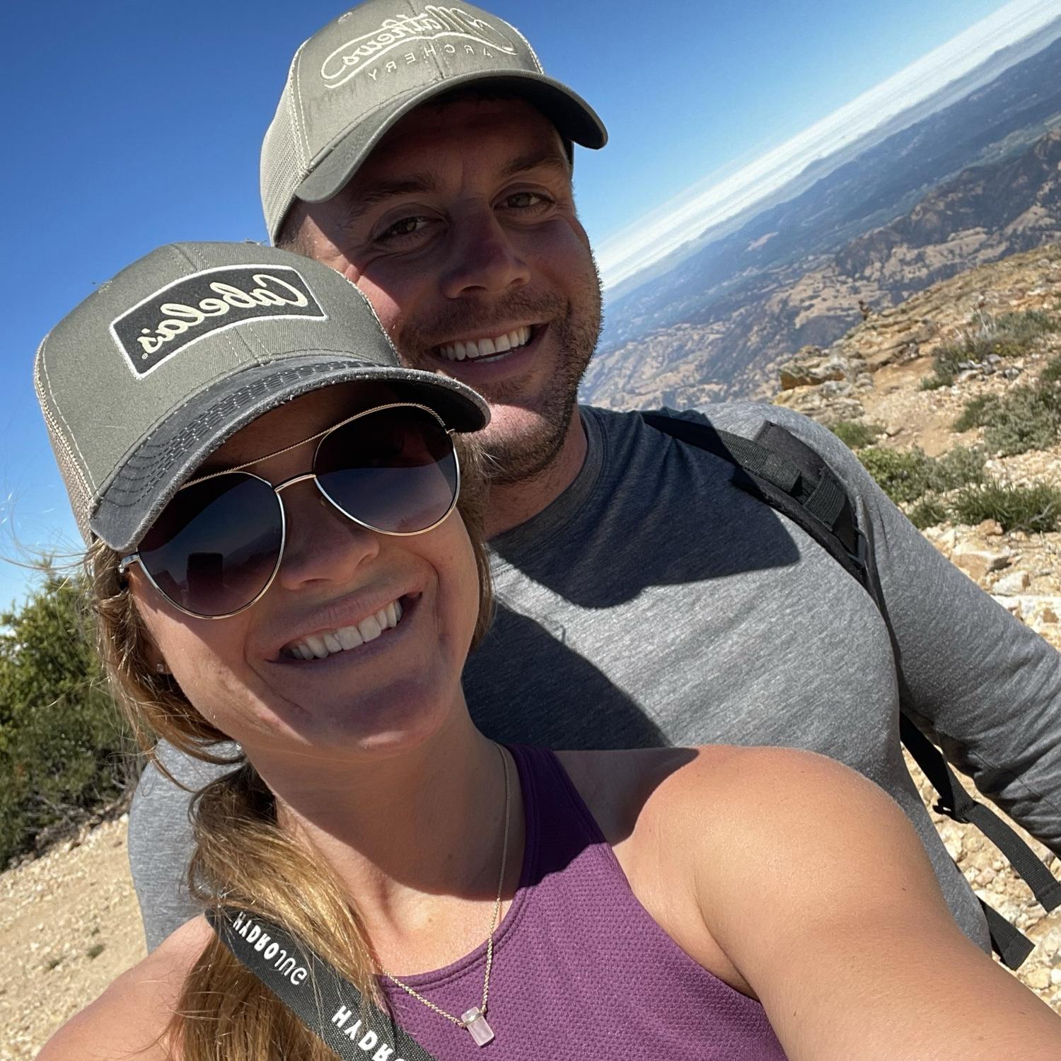 On top of Mount Saint Helena! 10 mile round trip. Calistoga, June 2021