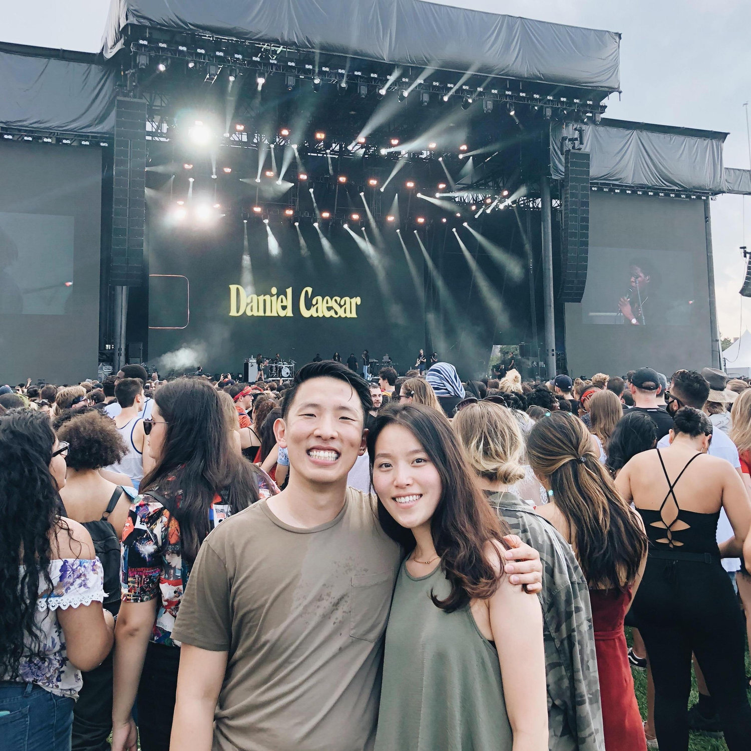 Our first festival to go see Daniel Caesar!