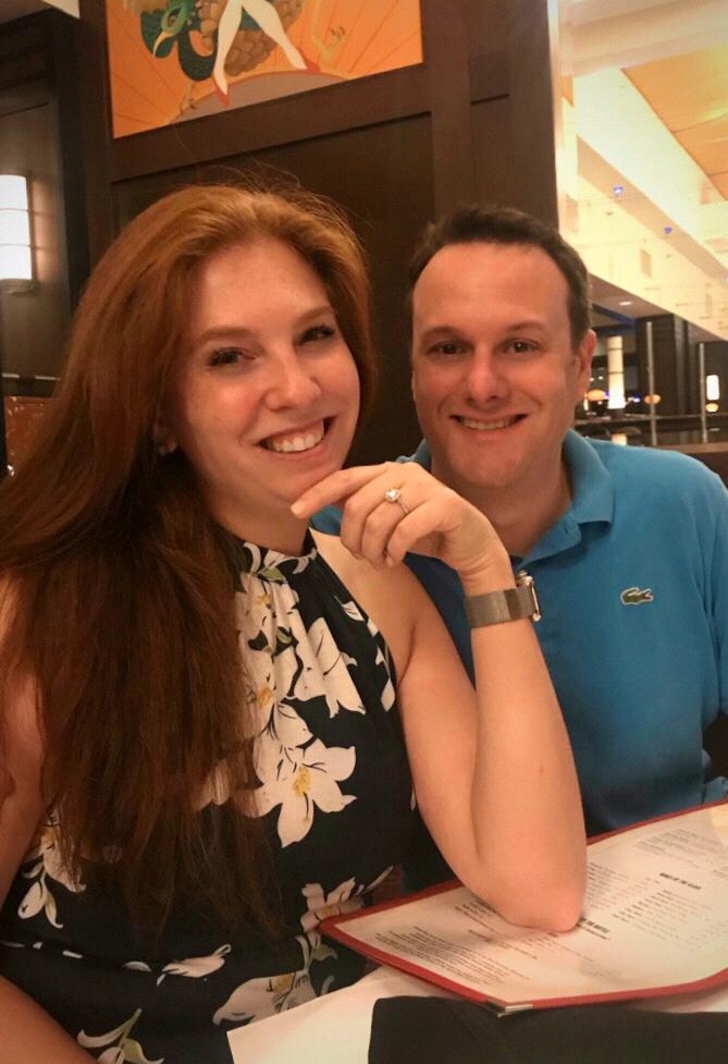 September 2019 - all smiles the day after getting engaged