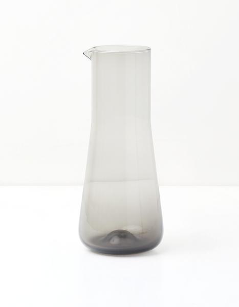Smoke Glass Mid Century Water Pitcher