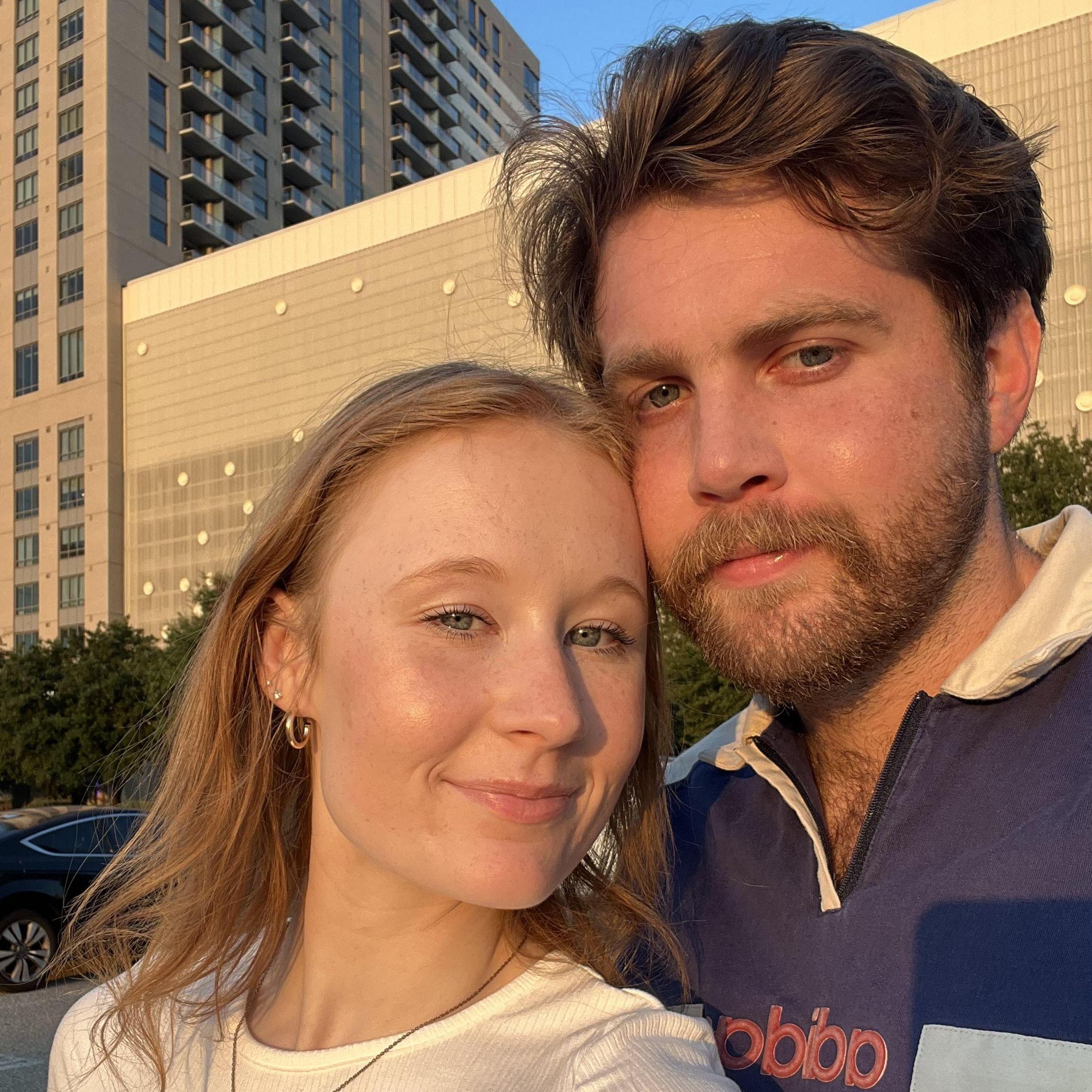 Glowing in the sun before a concert