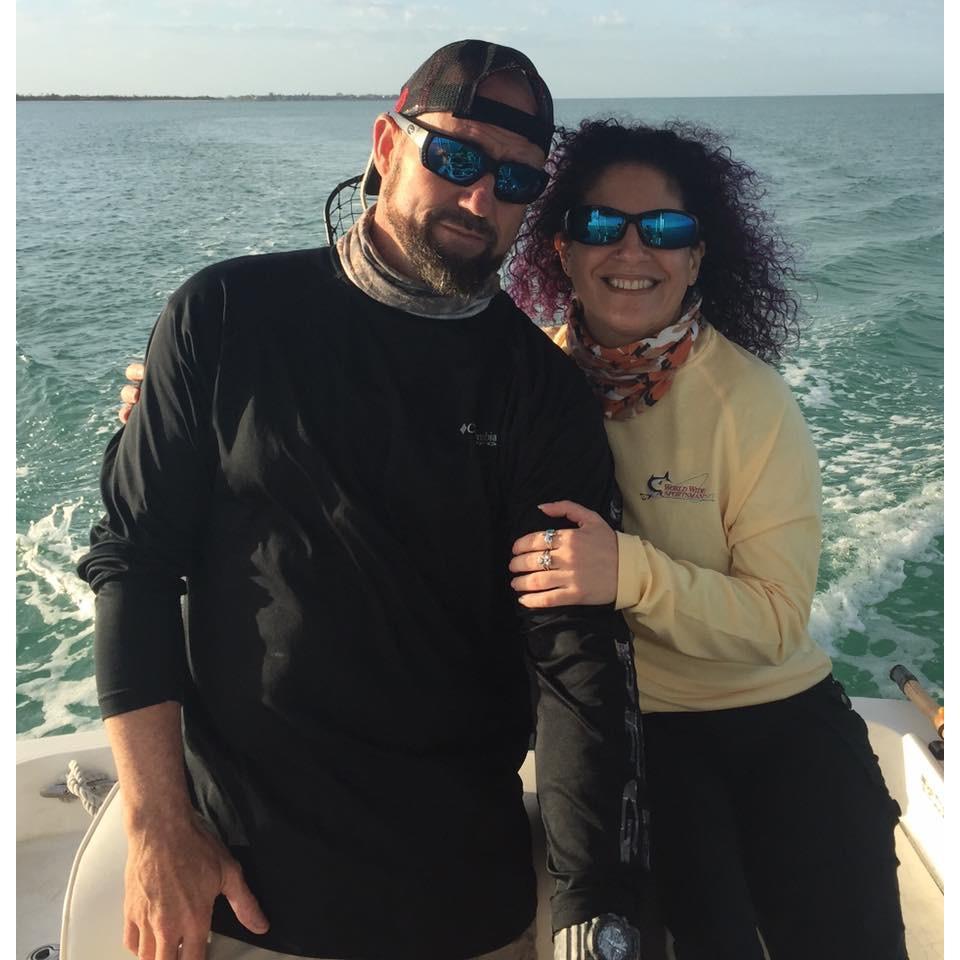 I love you! Doing what we love....boating.