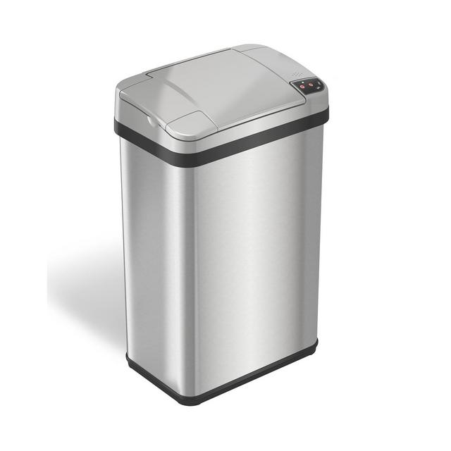 Halo 4 Gal Stainless Steel Touchless Trash Can with Deodorizer & Fragrance