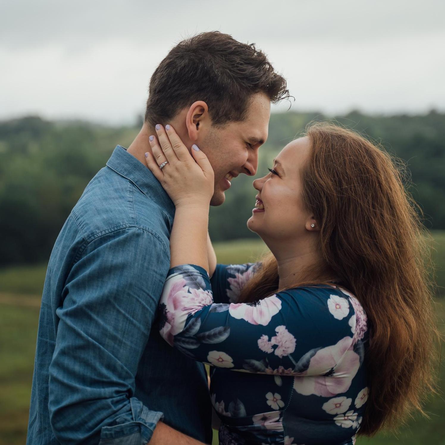 We tried to be serious for our engagement photoshoot... as you can see, it did not go very well.