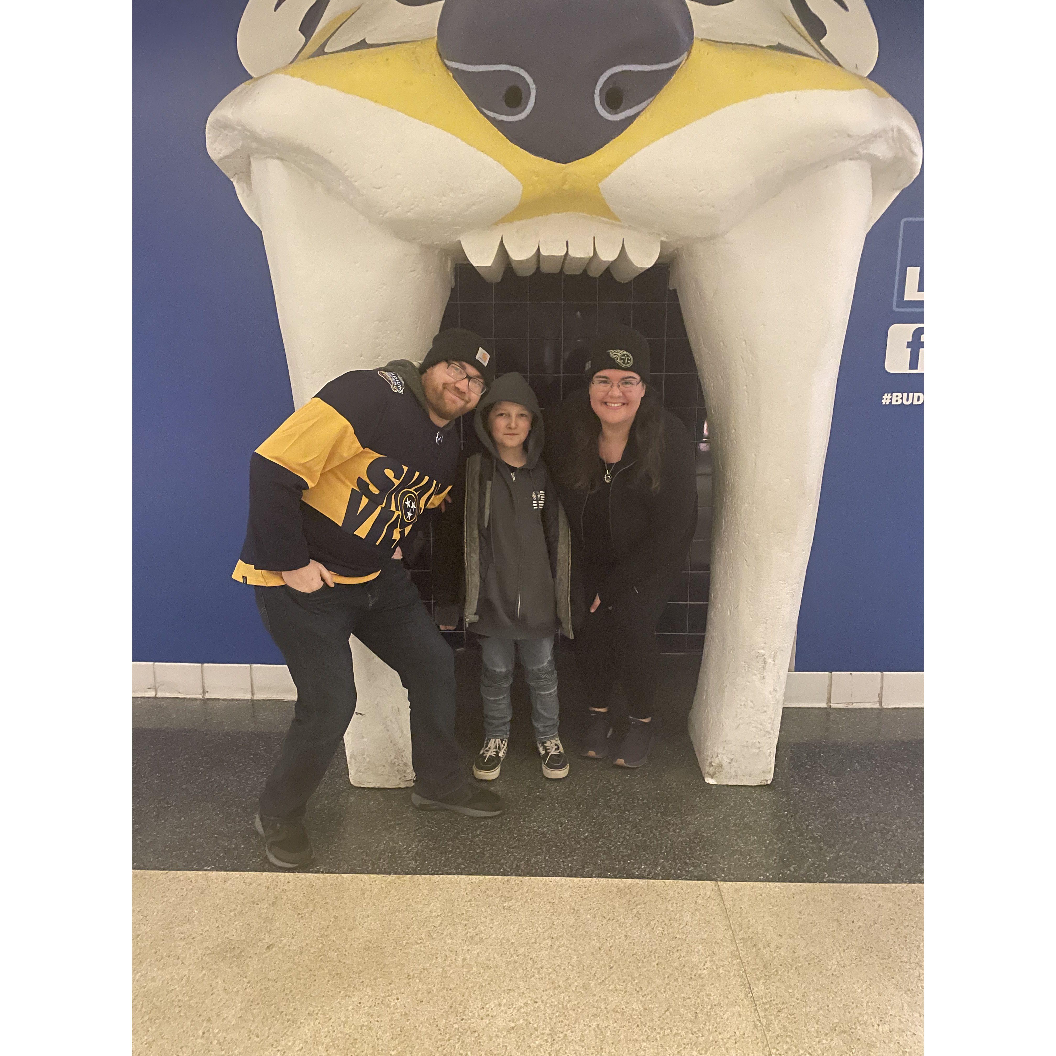 Preds game with Jackson!